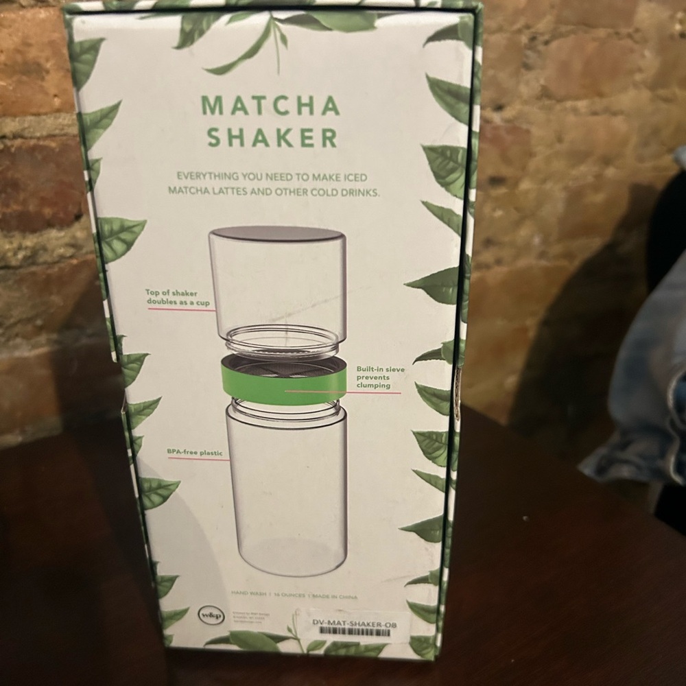 Matcha Shaker BPA-Free Plastic Green